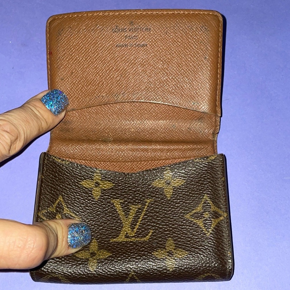 Louis Vuitton Authentic Leather Monogram Cartes de Visite Card Case M62920 - Picture 4 of 14